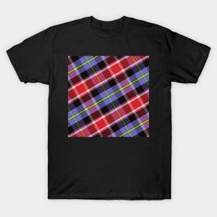 Scottish tartan Black Watch, black, red, yellow, blue T-Shirt